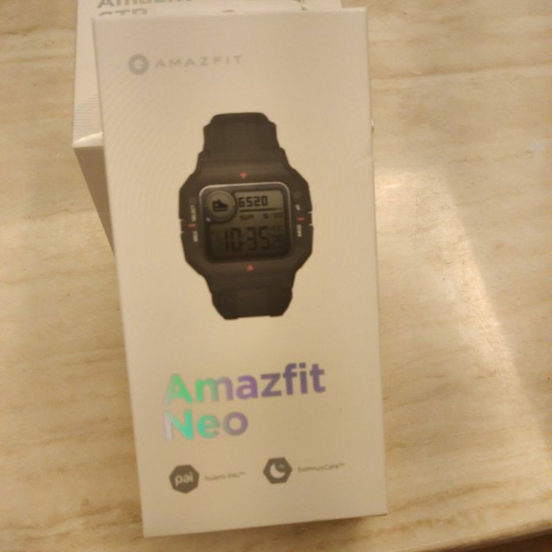 賣場最便宜 Amazfit Neo 智能手錶  復古設計 28天長續行 50米防水 華米科技出品經典黑手錶