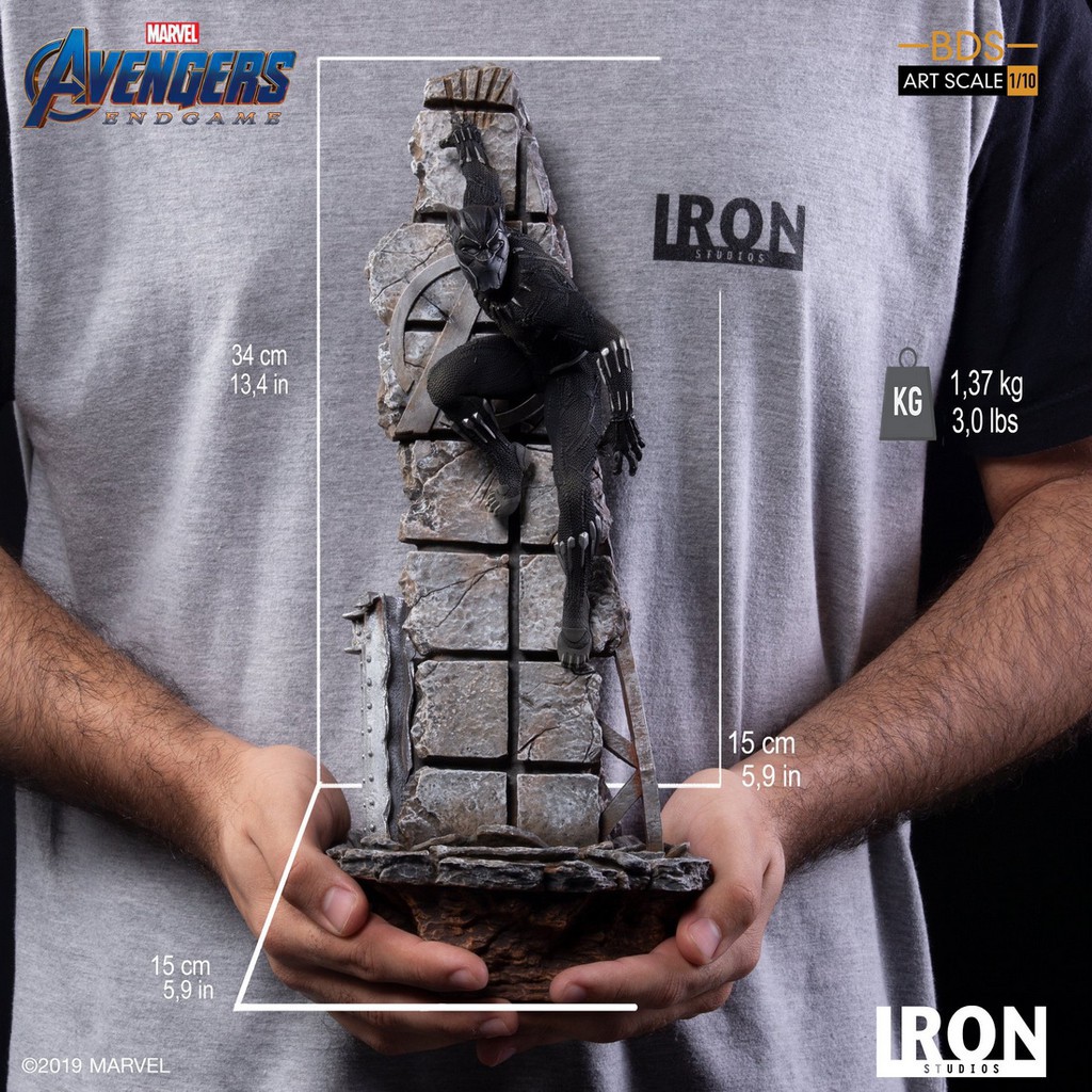 Iron Studios 【 復仇者聯盟 終局之戰 】 黑豹 1/10比例 雕像 非 Hot Toys MMS470