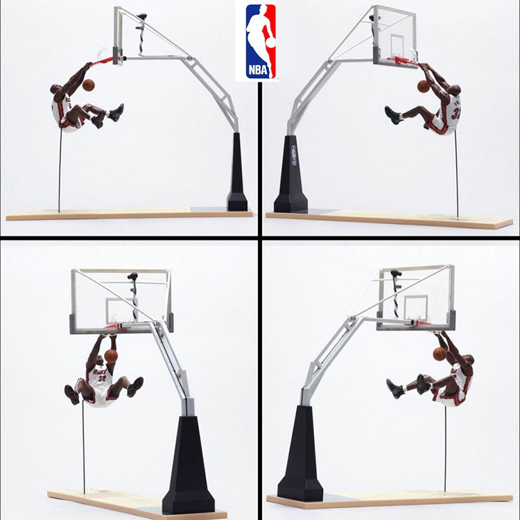 麥克法蘭 NBA 籃球架模型詹姆斯喬丹娃娃籃球明星