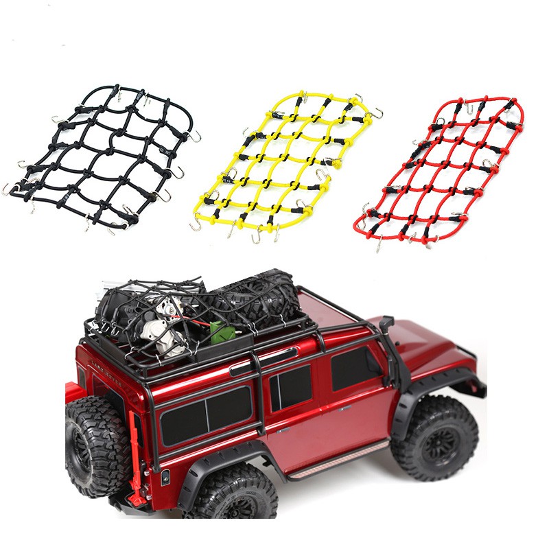 [凱睿模型][現貨]1/10仿真攀爬車 車頂彈性行李網 D90 SCX10 90046 TRX6 TRX-4