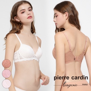 【pierre cardin 皮爾卡登女性內衣】花卉蕾絲無鋼圈集中內衣-c罩杯