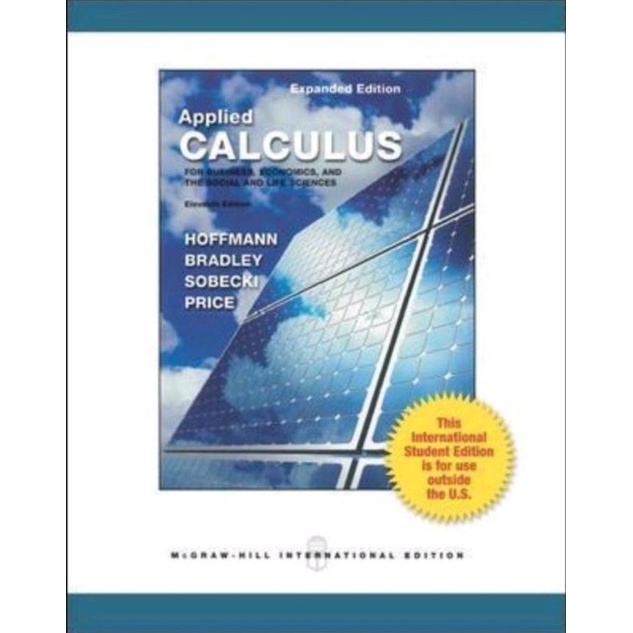 《二手書》微積分原文書 Hoffmann Applied Calculus 11e