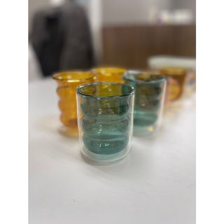 (寬豁好物) 現貨-陳列品出清/耐熱雙層玻璃杯/北風設計/花器/咖啡杯/民宿/餐廳/容量約200ml