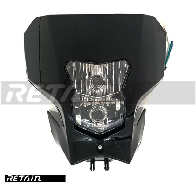 HONDA CRF450 XR 450L 2019-2020 版 越野車頭燈 滑胎 頭燈 車燈 改裝 通用 雙燈泡大燈