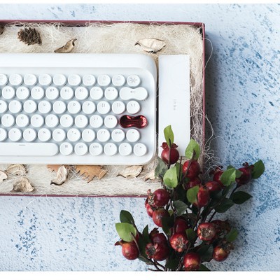 熱門款 洛斐LOFREE新款二代S版 dot圓點藍牙 機械鍵盤 有線無線復古手機 ipad 蘋果 MAC 青軸鍵盤
