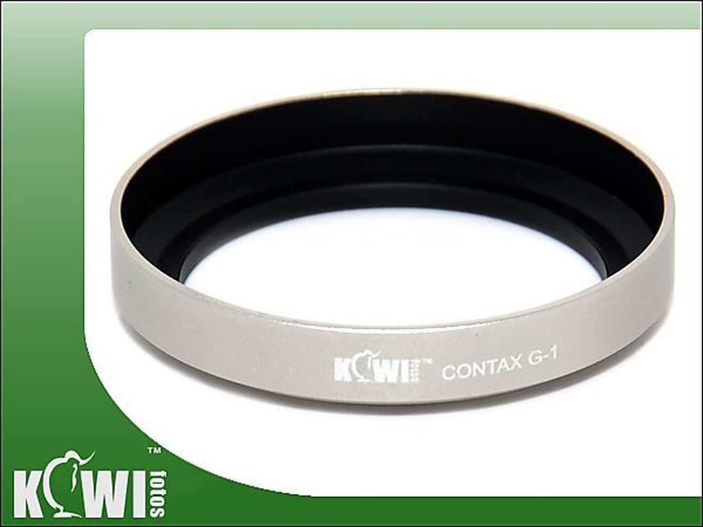 又敗家｜銀色KIWIFOTOS相容CONTAX-G原廠遮光罩GG-1太陽罩G28太陽罩G38遮光罩35-70mm f3.