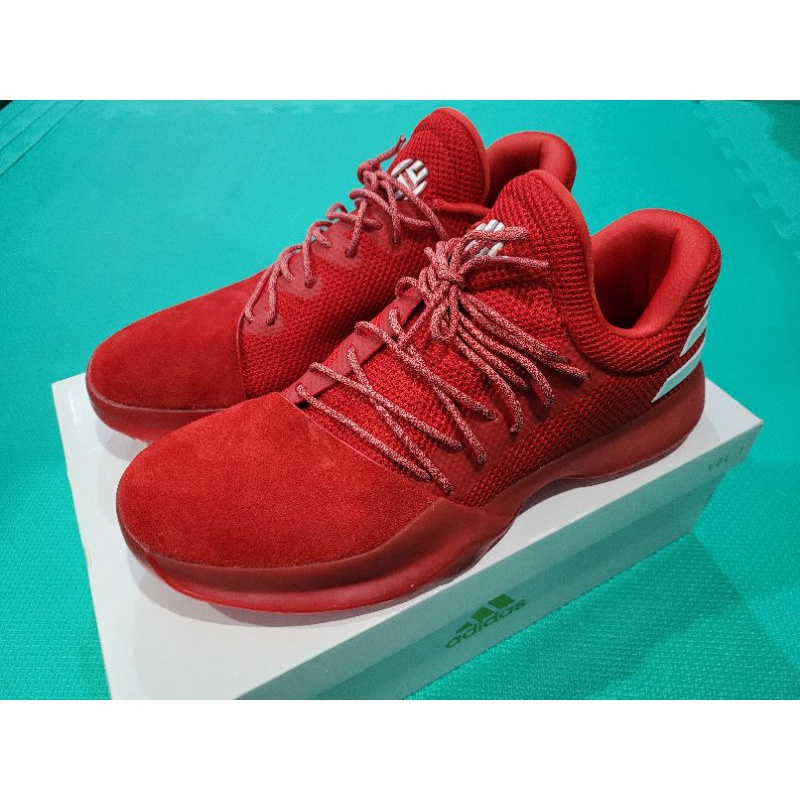 （全新）ADIDAS HARDEN VOL.1 火箭紅NBA球星大鬍子哈登代言第一代籃球男鞋（US10.5）