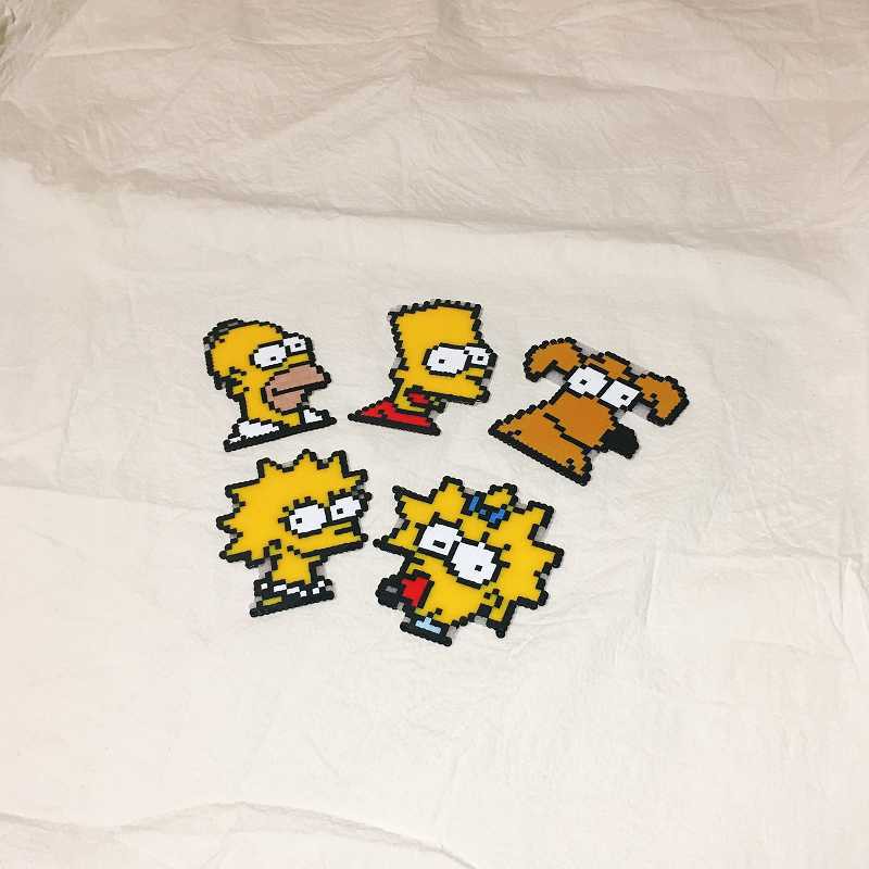 辛普森家庭荷馬霸子勇哥花枝奶嘴the Simpsons 阿森一族吊飾鑰匙圈拼豆 蝦皮購物