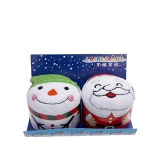 臺灣興隆毛巾 聖誕蛋糕2入-公公、圓雪 毛巾 造型毛巾 聖誕節 小方巾 手帕巾 洗臉巾 純棉毛巾 臺灣製毛巾 臺灣現貨