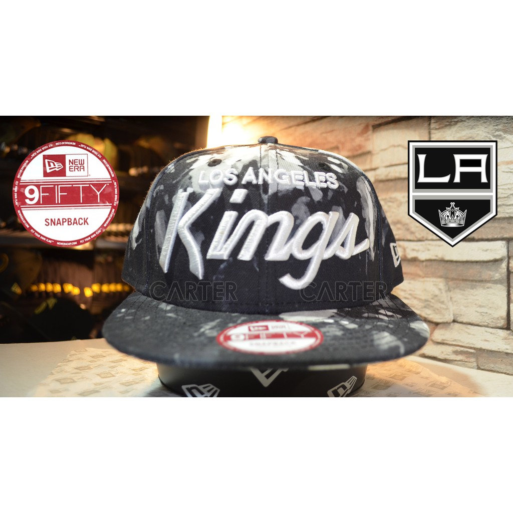 特價 New Era NHL LA Kings Smoke Pattern 9Fifty 冰球洛杉磯國王隊煙霧設計後扣帽