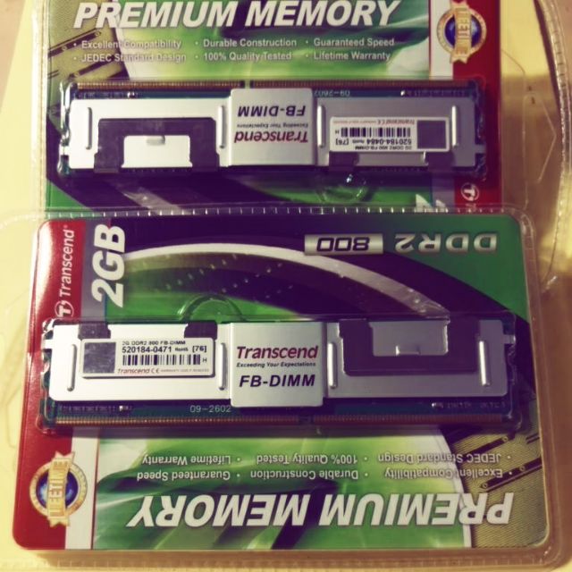 創見 transcend DDR2 800 2GB FB-DIMM MAC PRO 伺服器 專用記憶體