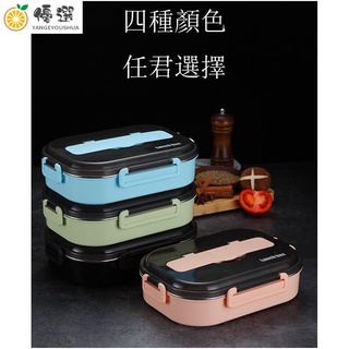 【臺灣現貨】熱賣便當盒學生飯盒分格可裝湯餐盒保溫套裝不鏽鋼四格五格內膽可加熱方便攜帶學生開學保溫飯盒手機支架【嚴格優選】