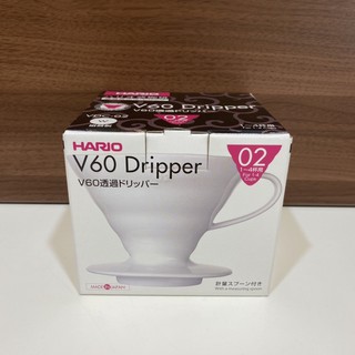 【滿888免運】HARIO V60白色磁石濾杯02 VDC-02W