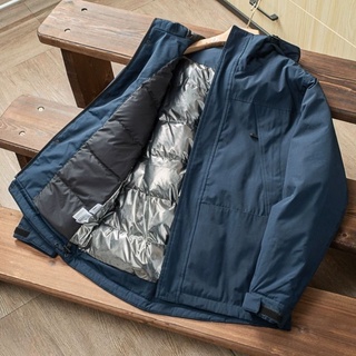 日本代購 冬季必備抗寒機能性防潑水厚羽絨外套 質感高性能外套 戶外運動必備 保暖 時尚 素色百搭外套