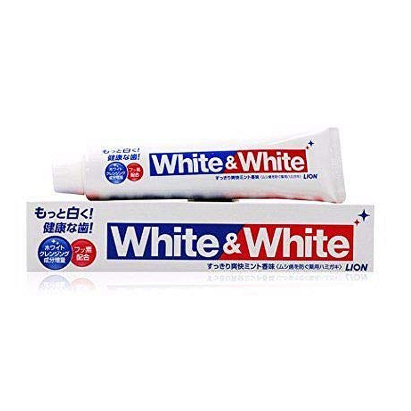 《LION 獅王》 日本 White＆White 特效酵素美白牙膏 150g