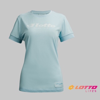 【LOTTO 義大利】女 經典潮流T-SHIRT(銀藍-LT2176348RX)