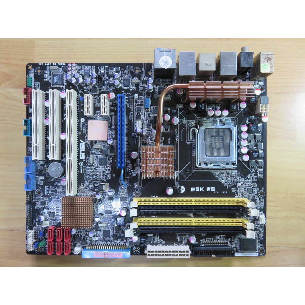 A.P5/S775主機板-華碩P5K WS P35工作站主板 DDR2雙通道 PCI-X 45 奈米多核 直購價780