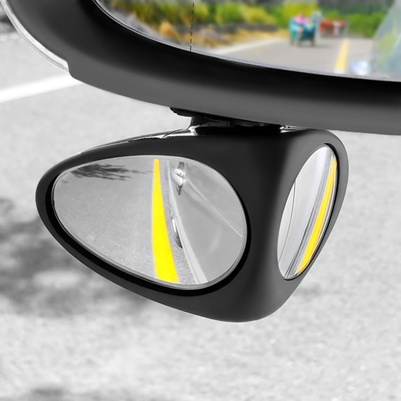 新款汽車前後輪胎觀察鏡 車載多功能倒車輔助後視鏡 雙面盲點鏡 新手盲點盲區小圓鏡