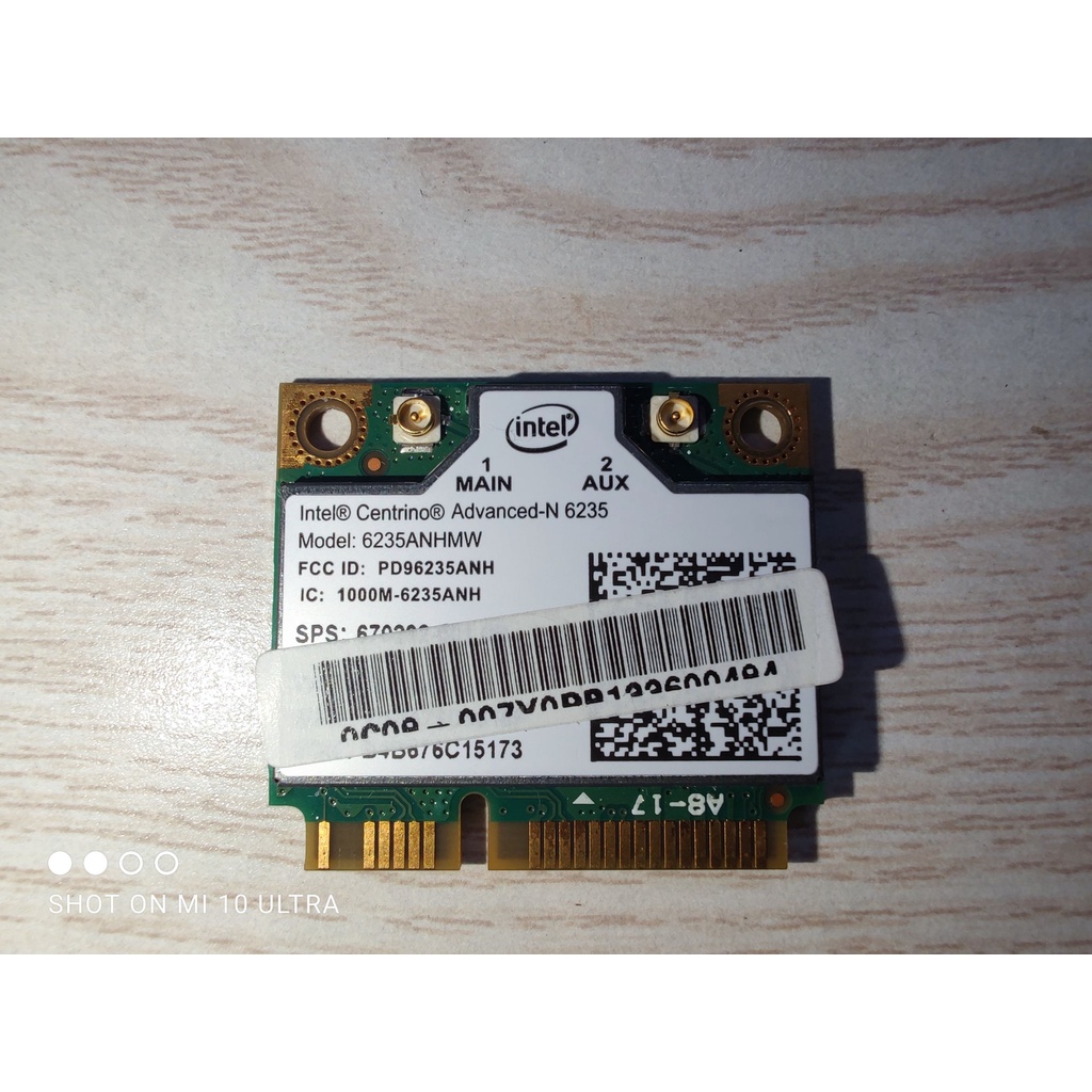 [米粒] Intel Witeless-N 6235 筆電用半高 無線網路卡 6235ANHMW 300M/bps