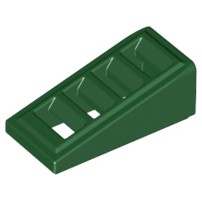 LEGO 樂高 零件 4651834 18° 深綠色 斜面進氣孔 水溝蓋 排氣孔 61409 2x1x2/3