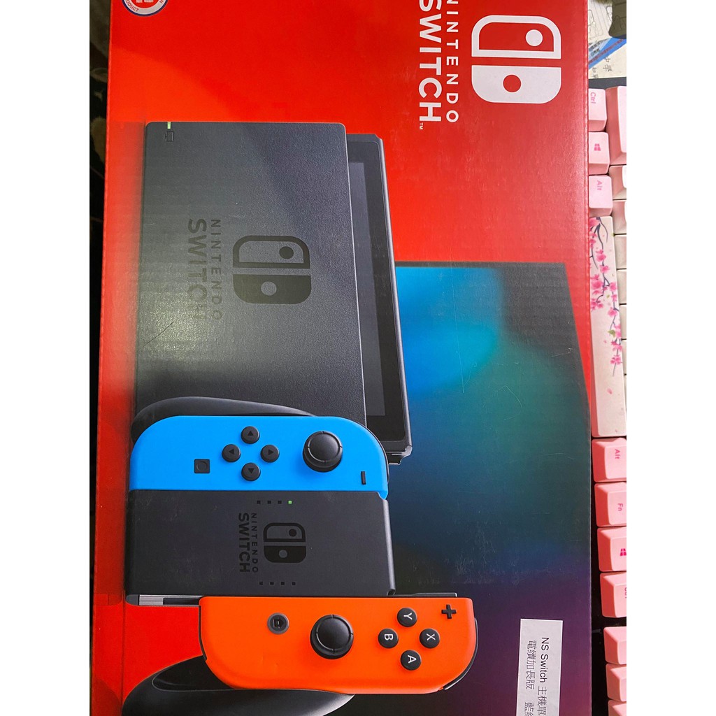 [現貨 台灣公司貨] Nintendo Switch 電加版主機 紅藍配色+大亂鬥