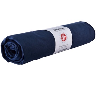 瑜珈精品代購—Manduka eQua Mat Towel Standard Midnight 瑜珈鋪巾標準版 深藍色