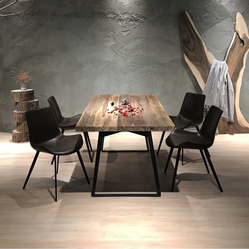 老柚木拼版桌面 不含鐵腳 A H Furniture 原木桌板柚木桌板拼板桌柚木餐桌實木餐桌訂製餐桌工業風 蝦皮購物