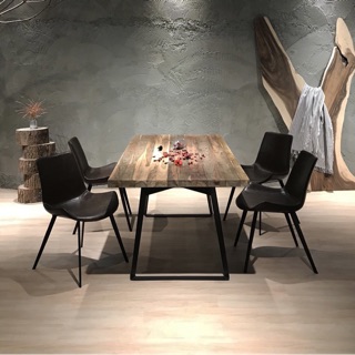 老柚木拼版桌面（不含鐵腳） A.H.furniture 原木桌板 柚木桌板 拼板桌 柚木餐桌 實木餐桌 訂製餐桌 工業風