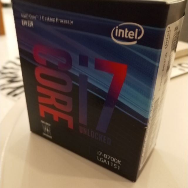 INTEL 盒裝 Core i7-8700K 中央處理器
