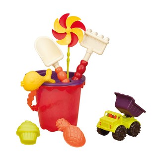 B.toys 沙趣多多(芒果色) 玩具 沙灘 挖沙 工具