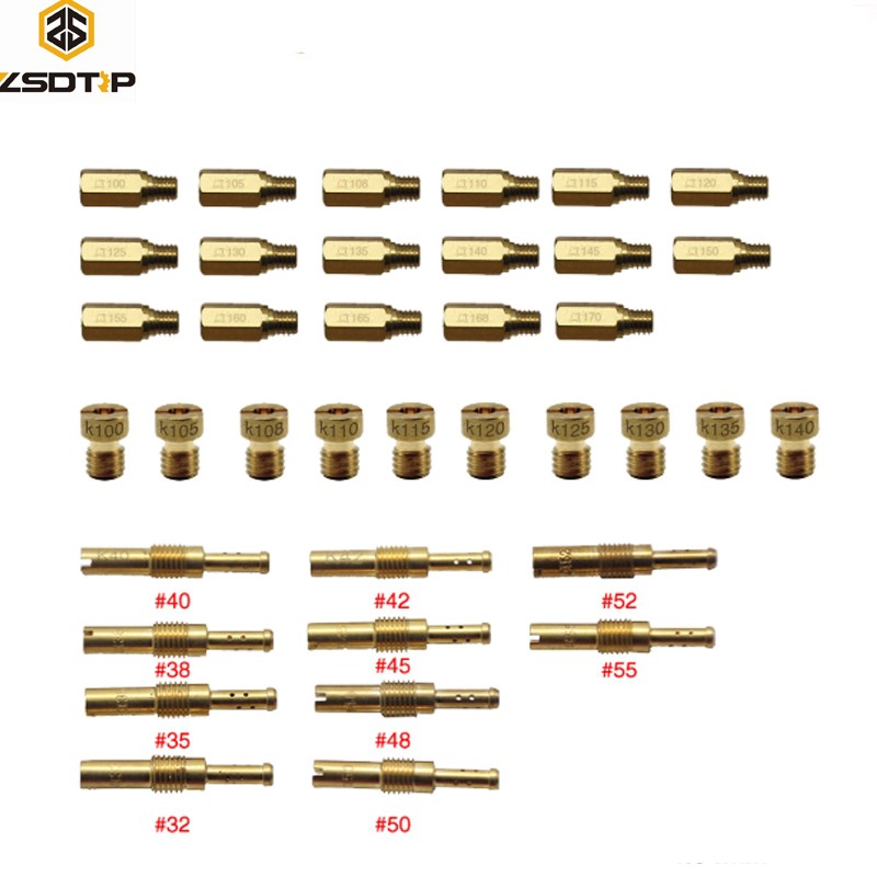 Zsdtrp 10 件套用於 PWK Keihin OKO CVK Mikuni KOSO 摩托車化油器副噴油器噴嘴的慢