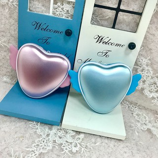 ☆[Hankaro]☆ 愛心天使暖手寶電子暖暖蛋USB充電發熱移動電源組合