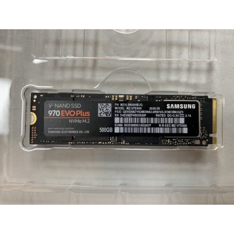 《台南華駿》二手良品 三星 970 EVO Plus 500G SSD 中古 台南 電腦 批發