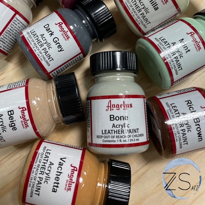 『ZSARTSHOP』美國 Angelus 安吉魯斯 手繪鞋 水性皮革顏料  基礎色 29.5ml/單罐 賣場2