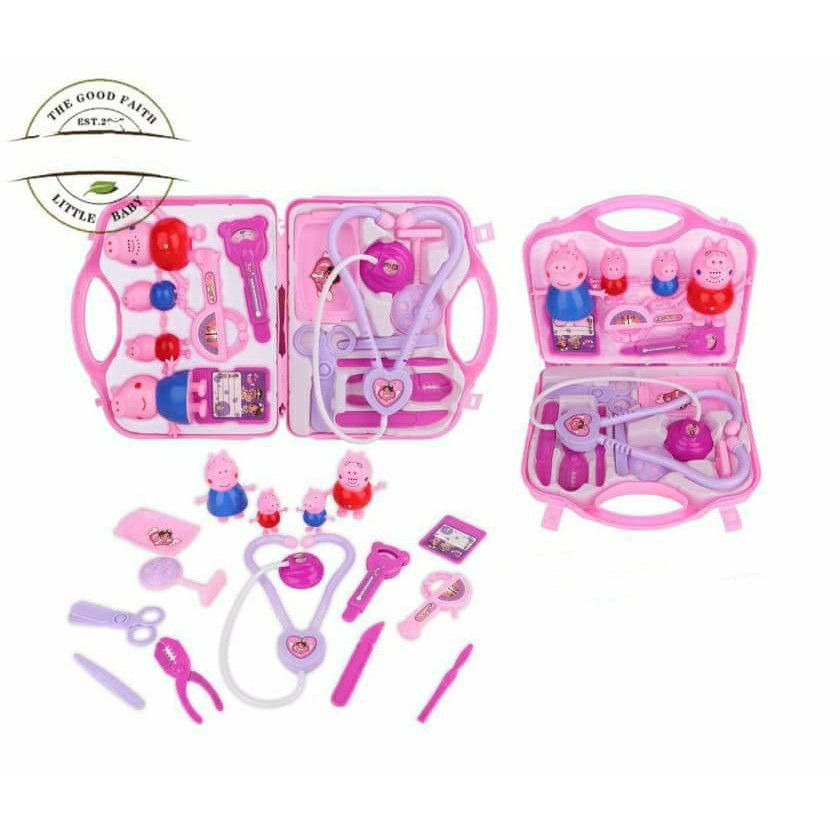 (預購)佩佩豬15件組醫生玩具手提箱