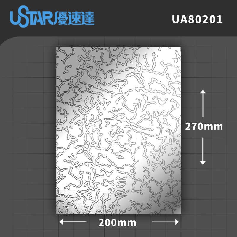 《99出清一次》USTAR 優速達 UA80201 工具 模型專用 迷彩塗裝 遮蓋紙 切割板 條紋迷彩 東海模型