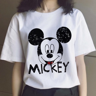 迪士尼唐老鴨米奇老鼠米妮minnie Mickey Mouse聯名二次元T恤夏季短袖男女青少年女孩