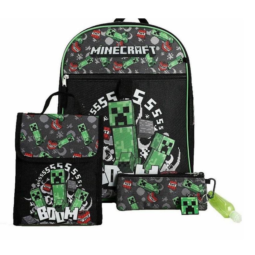 預購🚀美國正貨🚀美國專櫃 Minecraft 麥塊 兒童書包 餐袋 筆袋  便當袋 後背包 書包 兒童 小學