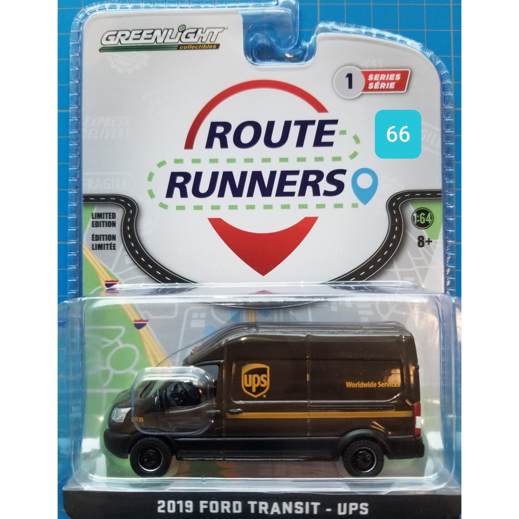 Greenlight 1/64 UPS快遞 福特 貨車 Route Runners Series 1