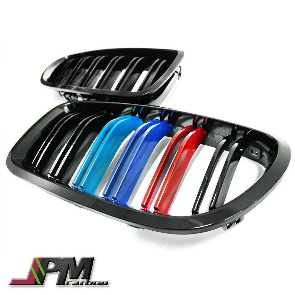 [現貨] JPM Carbon 水箱護罩 鼻頭 亮黑+金屬三色 雙線 BMW F10 F11 5系列