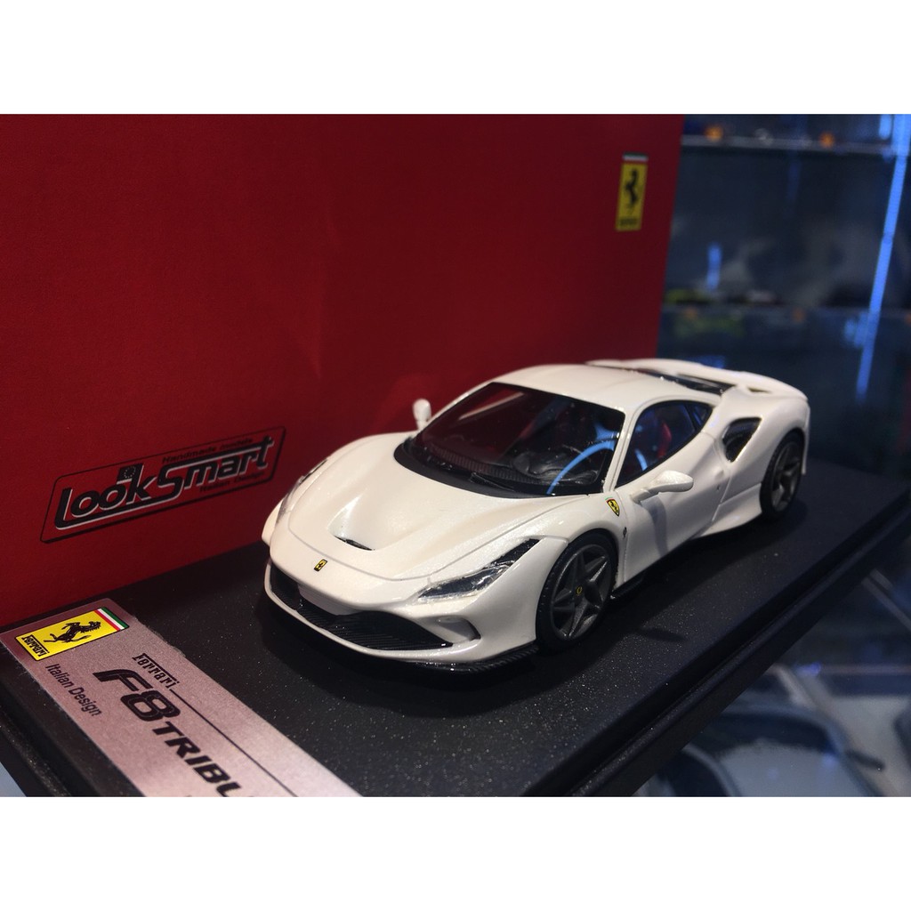 吉華科技@ 1/43 LookSmart LS503D Ferrari F8 Tributo 白色 (樹酯車)