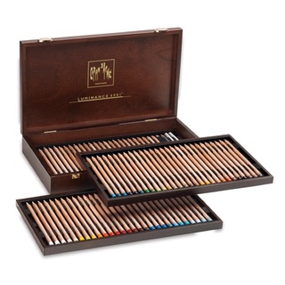 💐實體店面💐板橋酷酷姐美術『76色木盒』CARAN D'ACHE 卡達 LUMINANCE 6901極致專家級油性色鉛筆