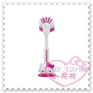 ♥小公主日本精品♥Hello Kitty 廚房刷附座水槽衛生刷鍋子清潔用品居家必備立體公仔大頭 89903902