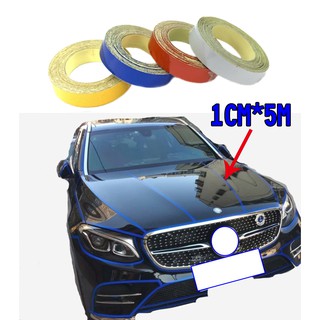 1CM*5M 防水反光帶 反光條 汽車摩托車自行車貼紙 安全警告螢光貼條