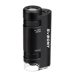 【shipping in october】 svbony sv603 60-120x 顯微鏡便攜式手持式放大鏡帶led照