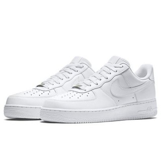 SAM Nike Air Force 1 07 全白 復古 皮革 低筒 315122-111 314192-117