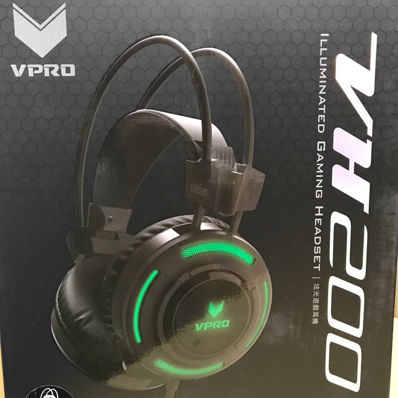 雷柏RAPOO VPRO炫光遊戲耳機VH200