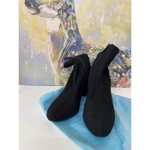 Kenneth Cole 時髦黑色彈性襪靴