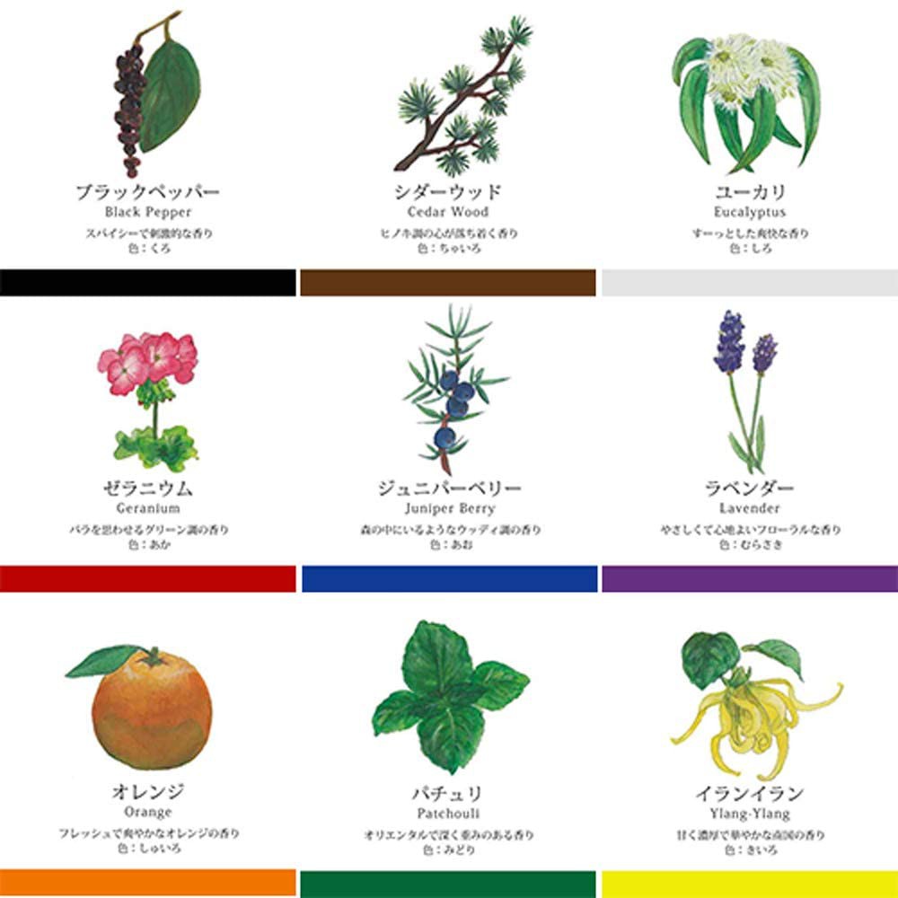GRASSE TOKYO】日本製植物香氛精油顏料水彩9色組香の具文具日本直送預購| 蝦皮購物