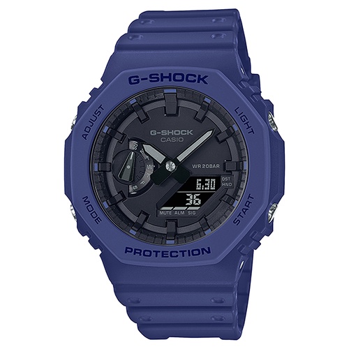 【CASIO】G-SHOCK 農家橡樹 藍色錶殼黑面配色 現貨 GA-2100-2A 台灣卡西歐公司貨
